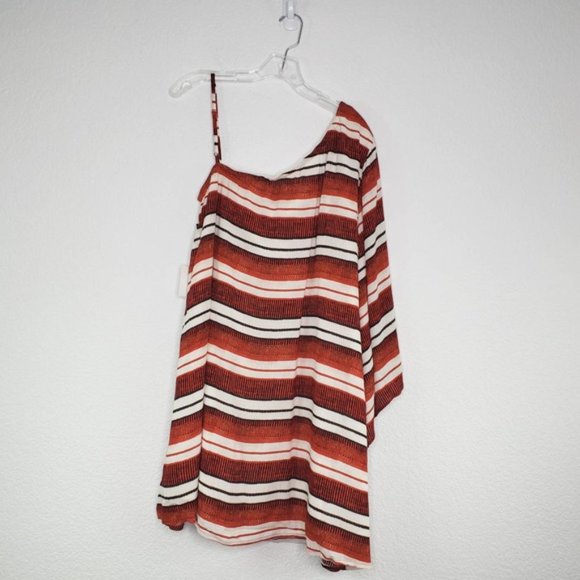 BB Dakota Bryanne Striped One Shoulder Dress NWT - Picture 4 of 6